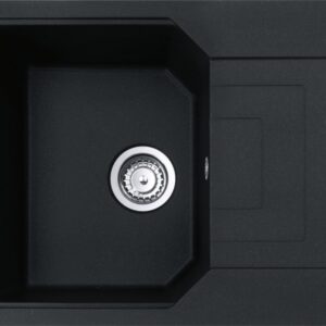 Franke UBG 611-62 Urban Lavello 1 vasca incasso 62 x 50 cm con gocciolatoio reversibile - nero