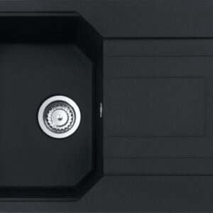 Franke UBG 611-78 Urban Lavello 1 vasca incasso 78 x 50 cm con gocciolatoio reversibile - black matt