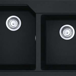 Franke UBG 620-78 Urban Lavello 2 vasche incasso 78 x 50 cm - nero