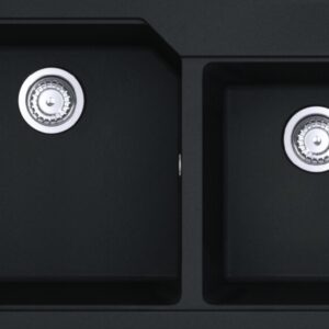 Franke UBG 620-86 Urban Lavello 2 vasche incasso 86 x 50 cm - nero