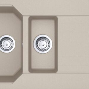 Franke UBG 651 Urban Lavello 1 vasca e 1/2 incasso 100 x 50 cm con gocciolatoio reversibile - sahara