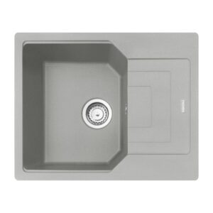 Franke UBG 611-62 Urban Lavello 1 vasca incasso 62 x 50 cm con gocciolatoio reversibile - alluminio