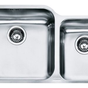 Franke GAX 120 Galassia Lavello 2 vasche sottotop 78 x 40 - inox satinato