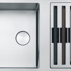 Franke BWX 120-41-27 Box Center Lavello 2 vasche sottotop 82 x 52 - inox satinato