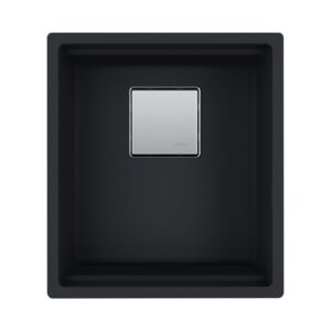 Franke KNG 110-37 Kubus 2 Lavello 1 vasca sottotop 37 x 42 cm - black matt