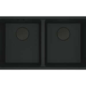 Franke MRG 120-35-35 Maris Lavello 2 vasche sottotop 75 x 43 cm - black matt