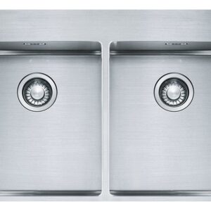 Franke BXX 220 36-36 TL Box Lavello 2 vasche semifilo/filotop 77 x 51 - inox satinato