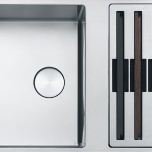 Franke BWX 220-41-27 Box Center Lavello 2 vasche semifilo/filotop 79 x 51 - inox satinato