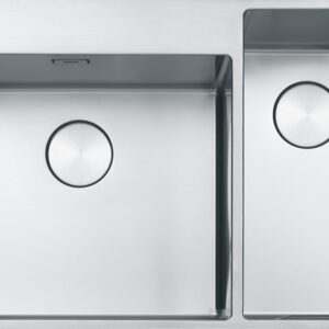 Franke BXX 220-50-27 Box Lavello 2 vasche semifilo/filotop 82 x 51 - inox satinato