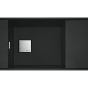 Franke FSG 211-86 Fresno Lavello 1 vasca filotop/sottotop 86 x 46 cm con gocciolatoio reversibile - black matt