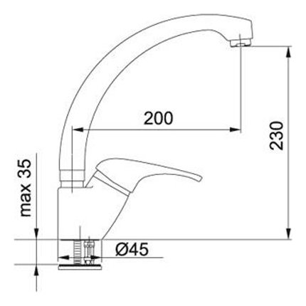 Franke SMERALDO P Avena Miscelatore cucina - avena 0738094 - immagine 2