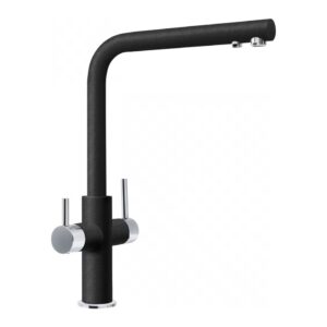 Franke NEPTUNE CLEAR Franke Clear Water Miscelatore cucina acqua filtrata - cromo/nero (filtro depurazione non incluso)