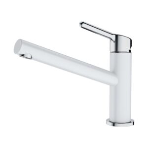 Franke ORBIT CANNA GIREVOLE Miscelatore cucina - cromo/bianco