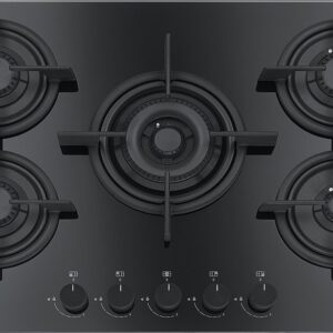 Franke FHCR 755 4G TC HE BK C Mythos Piano cottura a gas cm 75 - vetro nero