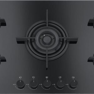 Franke FHCR 905 4G TC HE BK C Mythos Piano cottura a gas cm 88 - vetro nero