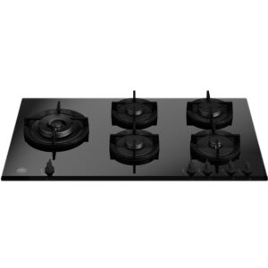 Bertazzoni P905LMODGNE 90 cm piano gas in cristallo con wok laterale