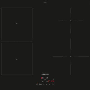 Siemens iQ500 EE611BPB5E piano cottura Nero Da incasso 60 cm Piano cottura a induzione 4 Fornello(i)