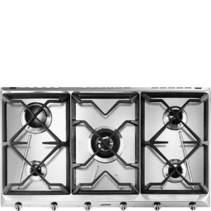 PIANO COTTURA SMEG 5 FUOCHI INOX SRV596GH5 CONTEMPORANEA
