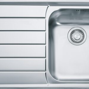 Franke NEX 611 Neptune Lavello 1 vasca incasso 86 x 51 con gocciolatoio sinistro - inox satinato