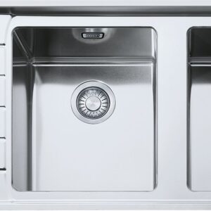 Franke NPX 621 Neptune Plus Lavello 2 vasche incasso 116 x 51 con gocciolatoio sinistro - inox satinato