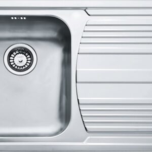 Franke LLX 611 Logica Line Lavello 1 vasca incasso 79 x 50 con gocciolatoio destro - inox satinato