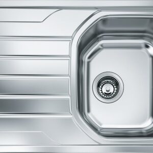 Franke OLX 611 Onda Line Lavello 1 vasca incasso 79 x 50 con gocciolatoio sinistro - inox satinato