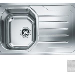 Franke OLL 611 Onda Line Lavello 1 vasca incasso 79 x 50 con gocciolatoio destro - dekor