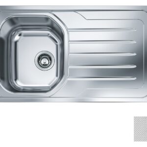 Franke OLL 611-L Onda Line Lavello 1 vasca incasso 86 x 50 con gocciolatoio destro - dekor