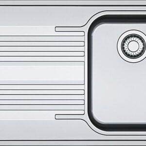 Franke SRX 611-86 Smart Lavello 1 vasca incasso 86 x 50 con gocciolatoio sinistro - inox
