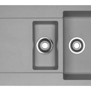 Franke MRG 651 Maris Lavello 1 vasca e 1/2 incasso 97 x 50 con gocciolatoio reversibile - stone grey