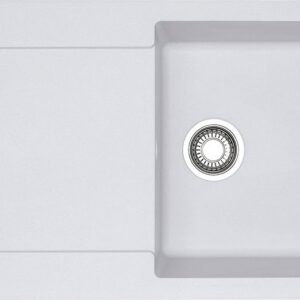 Franke MRG 611-L Maris Lavello 1 vasca incasso 97 x 50 con gocciolatoio reversibile - bianco