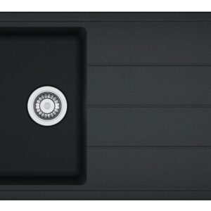 Franke BFG 611-86 Boston Lavello 1 vasca incasso 86 x 50 con gocciolatoio reversibile - nero