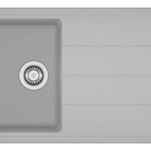 Franke BFG 611-86 Boston Lavello 1 vasca incasso 86 x 50 con gocciolatoio reversibile - alluminio