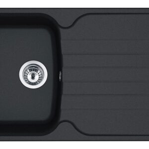 Franke AZG 611-86 Antea Lavello incasso 86 x 50 nero - gocciolatoio reversibile