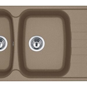 Franke AZG 621 Antea Lavello incasso 116 x 50 ostrica - gocciolatoio reversibile