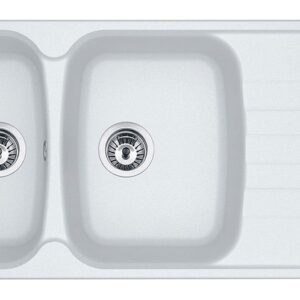 Franke AZG 621 Antea Lavello incasso 116 x 50 bianco - gocciolatoio reversibile