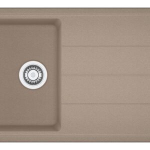 Franke BFG 611-86 Boston Lavello 1 vasca incasso 86 x 50 con gocciolatoio reversibile - oyster
