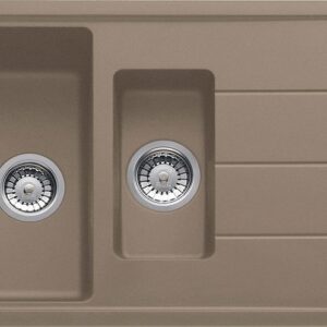 Franke BFG 651 Boston Lavello 1 vasca e 1/2 incasso 97 x 50 con gocciolatoio reversibile - oyster