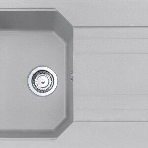 Franke UBG 611-86 Urban Lavello 1 vasca incasso/filotop 86 x 50 con gocciolatoio reversibile - alluminio