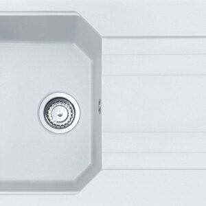 Franke UBG 611-86 Urban Lavello 1 vasca incasso/filotop 86 x 50 con gocciolatoio reversibile - bianco
