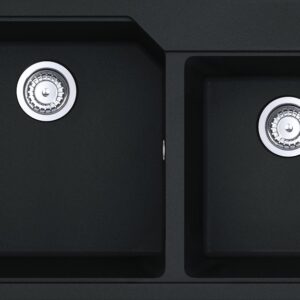Franke UBG 620-86 Urban Lavello 2 vasche incasso/filotop 86 x 50 - nero