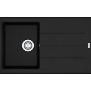 Franke BFG 611-86 Boston Lavello 1 vasca incasso 86 x 50 cm con gocciolatoio reversibile - black matt