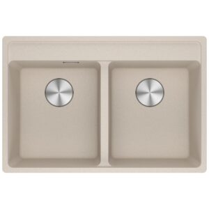 Franke MRG 620-35-35 TL Maris Lavello 2 vasche incasso 76 x 51 - sahara