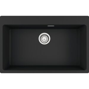 Franke MRG 610-73 TL Maris Lavello 1 vasca sopratop 78 x 50 cm - black matt