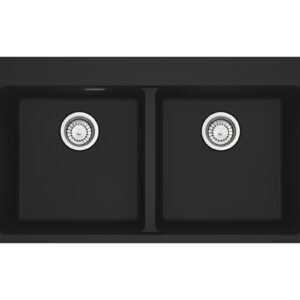 Franke MRG 620-39-39 TL Maris Lavello 2 vasche incasso 86 x 50 cm - black matt