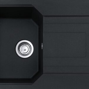 Franke UBG 611-78 Urban Lavello 1 vasca incasso 78 x 50 cm con gocciolatoio reversibile - nero