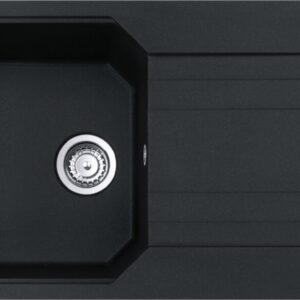Franke UBG 611-86 Urban Lavello 1 vasca incasso 86 x 50 cm con gocciolatoio reversibile - nero