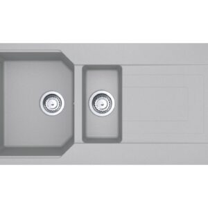 Franke UBG 651 Urban Lavello 1 vasca e 1/2 incasso 100 x 50 cm con gocciolatoio reversibile - alluminio