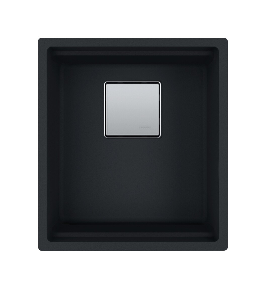 Franke KNG 110-37 Kubus 2 Lavello 1 vasca sottotop 37 x 42 cm - black matt