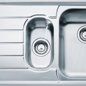 Franke NEX 251 Neptune Lavello 1 vasca e 1/2 semifilo/filotop 100 x 51 con gocciolatoio sinistro - inox satinato